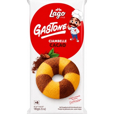 Gastone Lago Ciambelle Cacao piškótové koláčiky s kakaom 180g