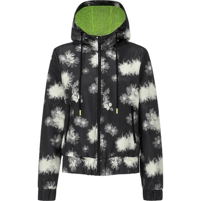 #VDR Floral Black bombera