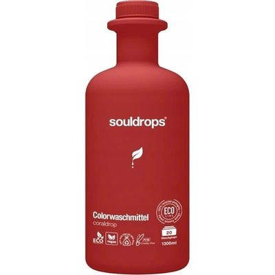 SOULDROP Tekutý prací prostředek na černé prádlo, Na barevné prádlo 1,3 l