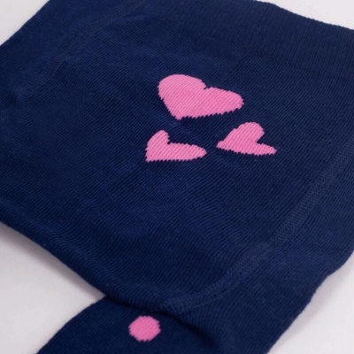 YO kojenecké punčocháčky srdíčka modrá