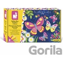 Janod Kreatívná sada Farebný piesok s trblietkami Motýle Atelier Midi