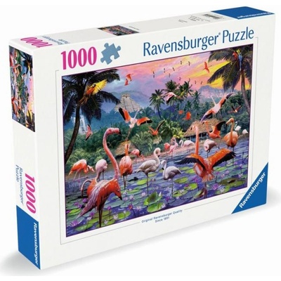 Ravensburger Ružoví plameniaky 1000 dielov