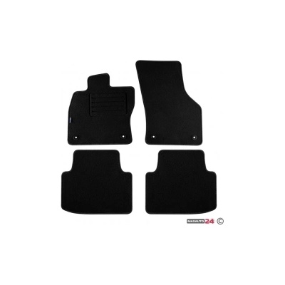 Petex Мокетени стелки Petex съвместими с VW Passat B8 седан, комби, GTE хибрид 2014+, 4 части, черни