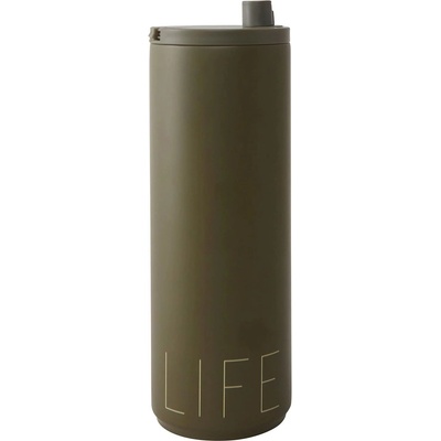 Design Letters Чаша за пътуване Design Letters Life 500 мл маслинена (30101021OLIVELIFE)