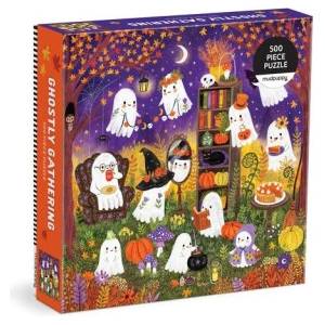 Galison Ghostly Gathering 500 Piece Family Puzzle | Mudpuppy