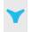 Calvin Klein Бикини Calvin Klein Women's Delta High Leg Bikini Bottoms - Malibu Blue