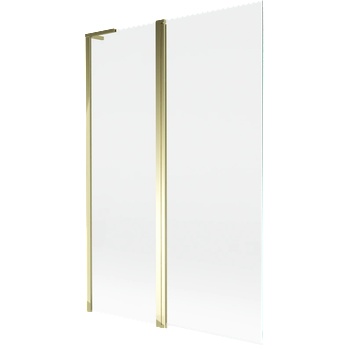Mexen Mist L параван за баня с 2 крила 120 x 150 см, прозрачен, златен - 8A9L-120-011-50-00 (8A9L-120-011-50-00)