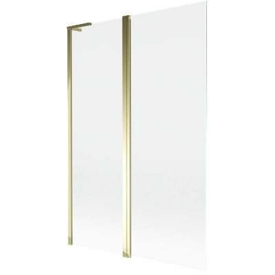 Mexen Mist L параван за баня с 2 крила 120 x 150 см, прозрачен, златен - 8A9L-120-011-50-00 (8A9L-120-011-50-00)