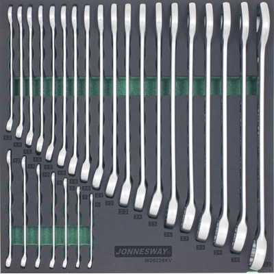 Jonnesway Modul pěnový klíče očkoploché 6 - 32 mm velká sada 26 ks W26226KV