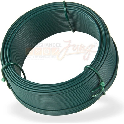 DEMA Viazací drôt poplastovaný 1,4 mm, dĺžka 25 m, zelený