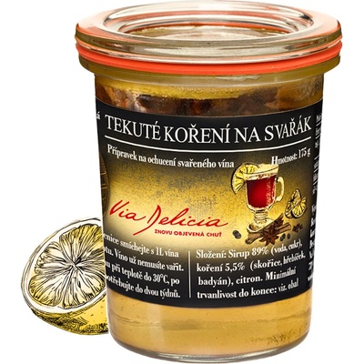 Via Delicia Tekuté koření na svařák 175 g