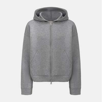 Firetrap Мъжки суичър Firetrap Scuba Full Zip Hoody Mens - Grey