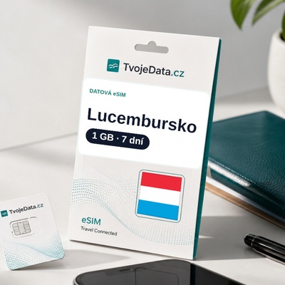 eSIM Lucembursko 1 GB / 7 dní
