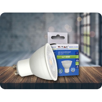 V-TAC LED žiarovka GU10 7W studená biela