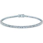 SAVICKI Тенис гривна, бяло злато 585, бели сапфири 1.660К. 2.3mm. 19cm
