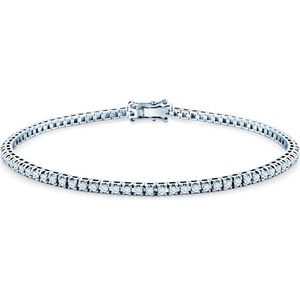 SAVICKI Тенис гривна, бяло злато 585, бели сапфири 1.660К. 2.3mm. 19cm