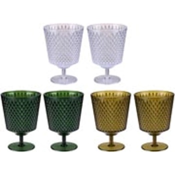 Image 1 of ALPINA ЧАША КОКТЕЙЛНА alpina Ø8х11см ПРОЗРАЧНА/ОХРА/ЗЕЛЕНА