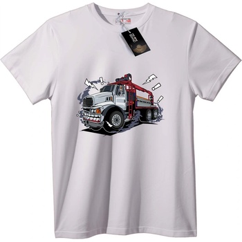 NOONEBRAND Тениска Мощ на влекач - XS, White