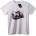 NOONEBRAND Тениска Мощ на влекач - XS, White