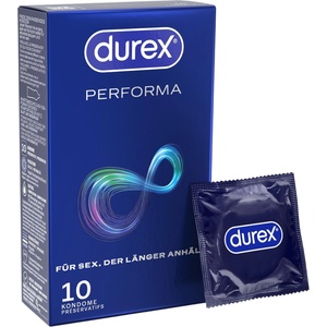 Durex Performa - презервативи с удължено действие - 10 броя - lovesexshop