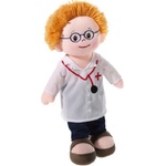 HEUNEC Mека кукла Heunec Poupetta - Лекар, 30 cm (475373) - baby