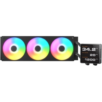 Image 1 of Cougar gaming COUGAR Poseidon Vistek Pro ARGB 360 AiO Liquid Watercooling - Black (CGR-PSDVPRGB-B-360)