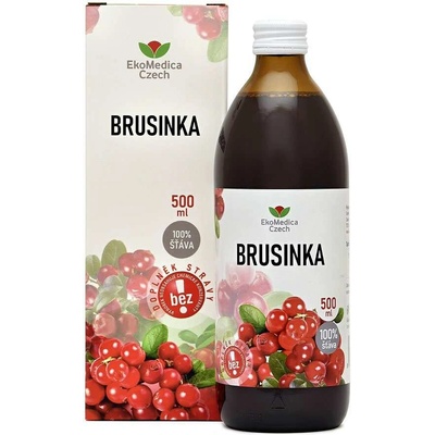 EkoMedica Brusnica 100% šťava z brusnice 500 ml