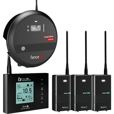 Fencee Set elektrického ohradníku Chytrá Farma - RF zdroj 15 J - WiFi Gateway - 3 × Monitor MX10