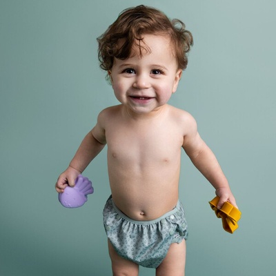 Swim Essentials: Памперс Бански с копчета - за възраст 0-3 години "Green Leopard (SWE-2023SE802)