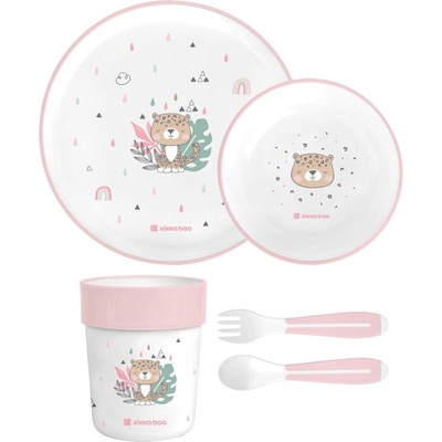 Kikka Boo Сет за хранене пластмаса Savanna Pink (kikka-31302040137)