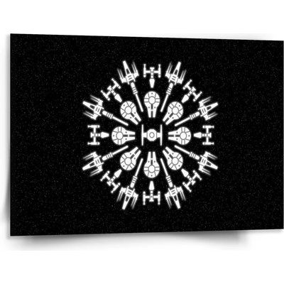 Sablio Obraz Star Wars Vesmírne lode - 150x110 cm