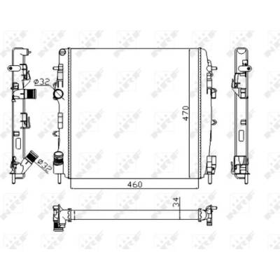 Chladič, chlazení motoru NRF 58317A