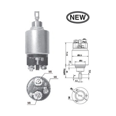 MAGNETI MARELLI Elektromagnetický spínač, startér 940113050543