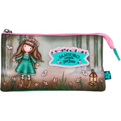 Santoro Несесер с 3 отделения Santoro Gorjuss In The Forest - Woodland Wildflower (1280GJ08)