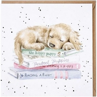 Wrendale Designs Přání Wrendale Designs "A Pup's Life", 15x15 cm - Štěně