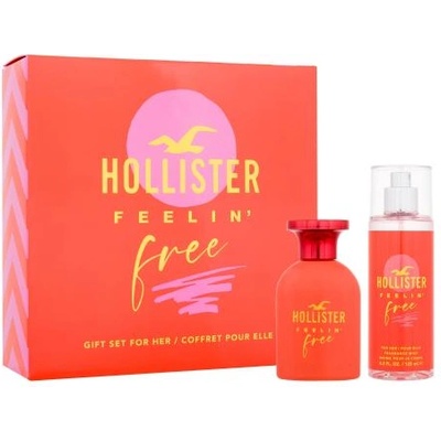 Hollister Feelin' Free подаръчен комплект: EDP 50 ml + мъгла за тяло 125 ml за жени