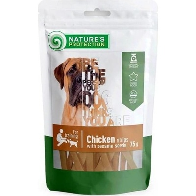 Nature´s Protection Lifestyle dog chicken strips with sesame 12 x 75 g