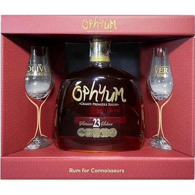 Ophyum Grand Premiere Rhum 23y 40% 0,7 l (dárkové balení 2 sklenice)