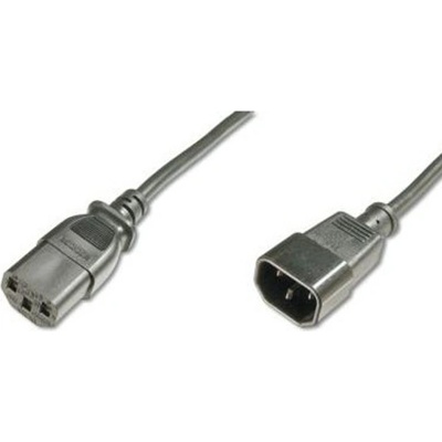 ASSMANN Захранващ кабел Assmann AK-440201-050-S, от IEC C14(м) към IEC C13(ж), 5m, черен (AK-440201-050-S)
