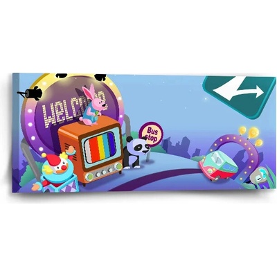 Sablio Obraz Bus stop - 110x50 cm