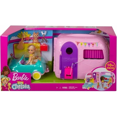 Mattel barbie Chelsea v karavanu FXG90