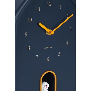 Karlsson Стенен часовник със звук Karlsson Modern Doggy 29 x 20 cm (KA6098DB)