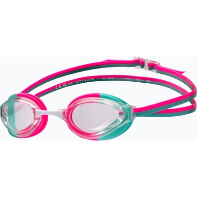 arena Очила за плуване arena Python clear/shocking pink/water