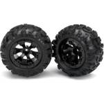 Traxxas колело 2.2", джанта Geode черна, гума Canyon AT (чифт)