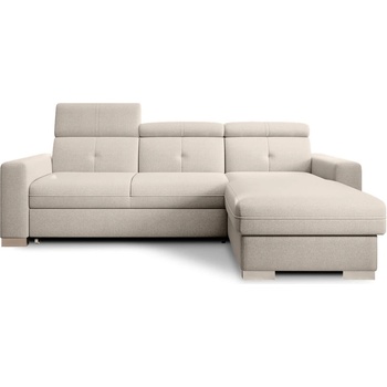 Eltap Бежов разтегателен ъглов диван с място за съхранение (десен ъгъл) Fresia - ELTAP (CO-FR-RT-22IN)
