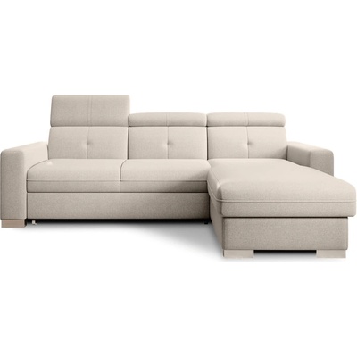 Eltap Бежов разтегателен ъглов диван с място за съхранение (десен ъгъл) Fresia - ELTAP (CO-FR-RT-22IN)