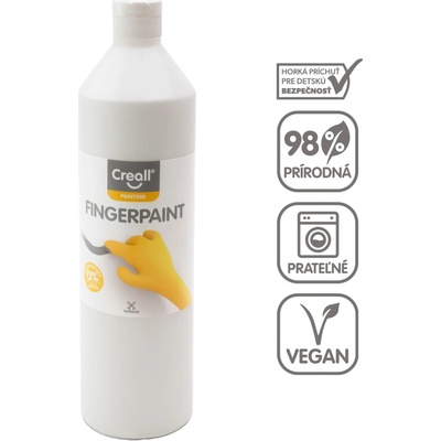 Creall prstová farba 750 ml biela