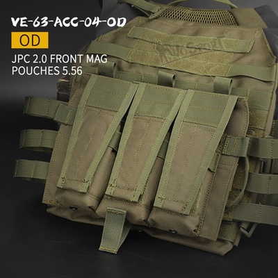 Wosport Přední platforma s 5.56 zásobníkovými pro JPC vestu 2.0 zelená