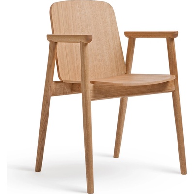 Paged Prop B-4390 Seat Wood Back Wood dub morený / dyha