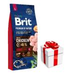Brit Premium By Nature Adult L 15кг + безплатна изненада за кучето